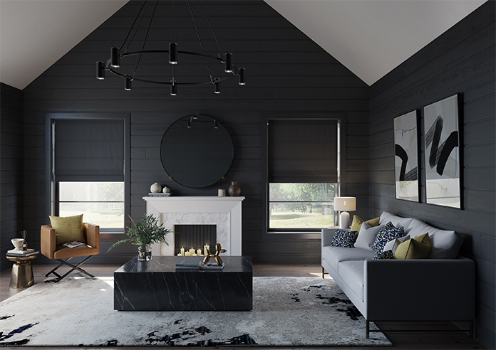 Stockholm, Black - Roman Blind - Image 8